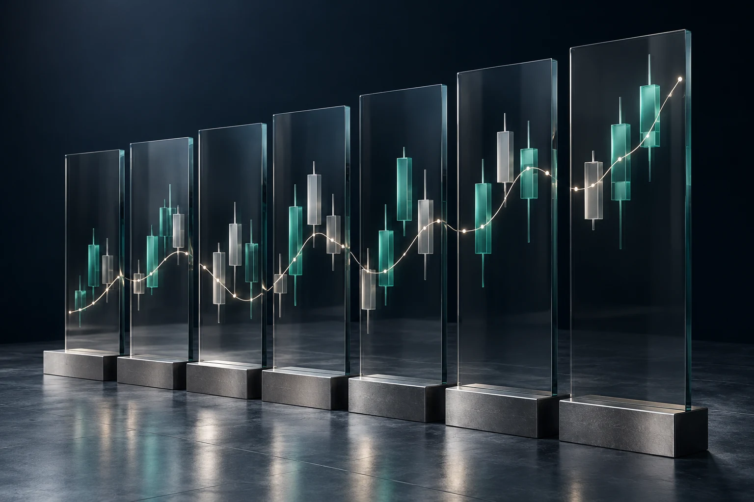 Abstract market-structure analysis illustration